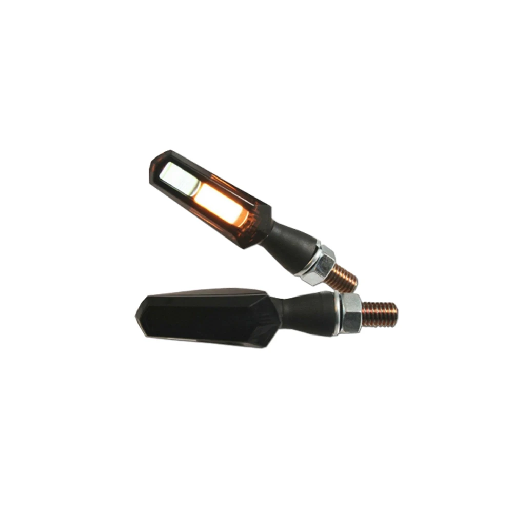 Blinker TECH STAR LED (Paar) in Schwarz-Matt mit Glas getönt Blinker