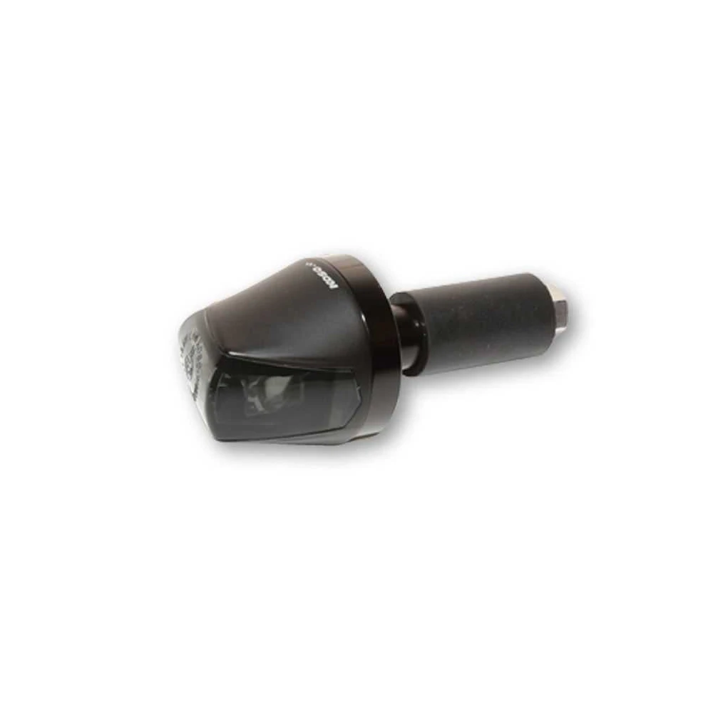 Blinker KOSO (1 Stück) KNIGHT mit 1LED ALU in SCHWARZ/GETOENT (Ø 36x36.5mm