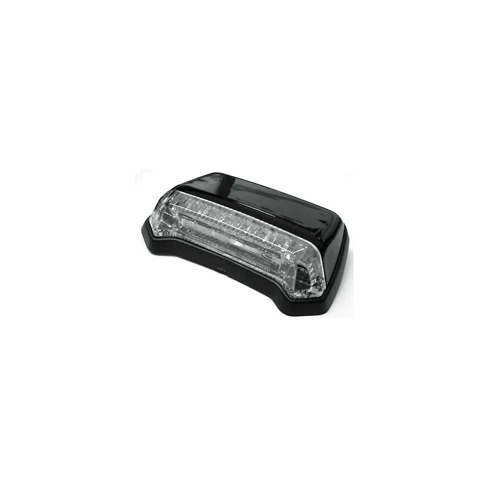 Rücklicht SHIN YO FLAT mit LED SCHWARZ/KLAR zum schrauben (91 x 22 x 60mm)