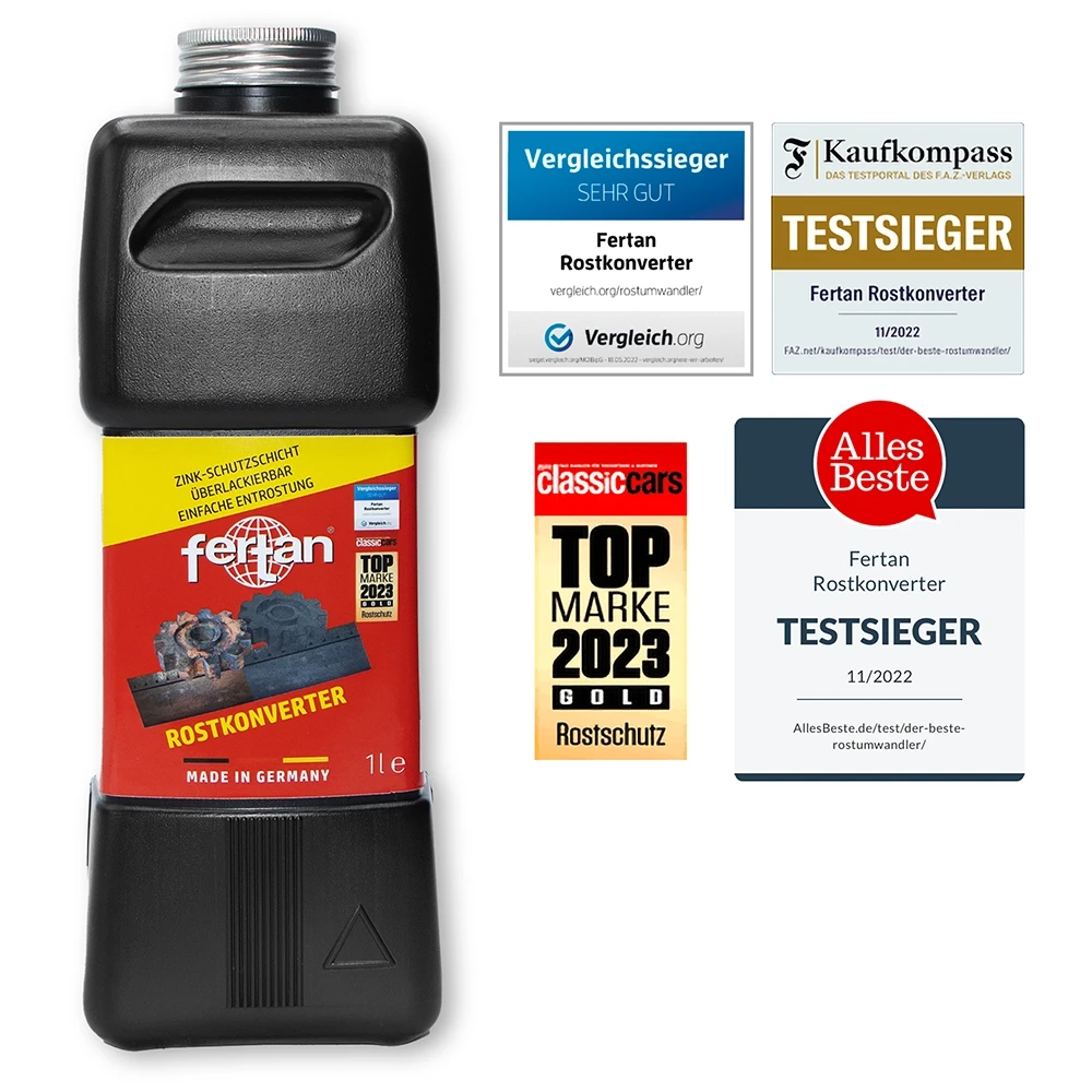 Rostumwandler FERTAN® ROSTKONVERTER HighTech Testsieger Roststop Normflasche 1 L