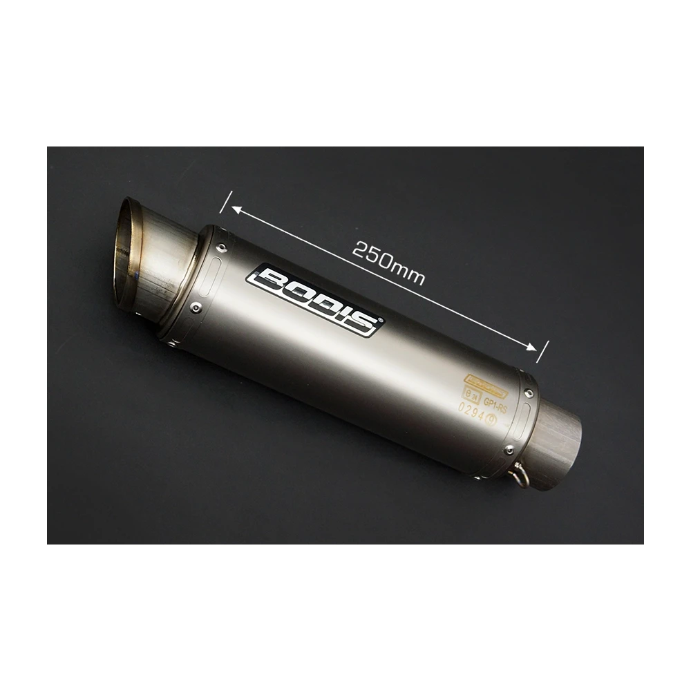 Auspuff BODIS GP1-RS in INOX/FULL TITAN (SS/FT) zu KTM (CH- Homologiert)