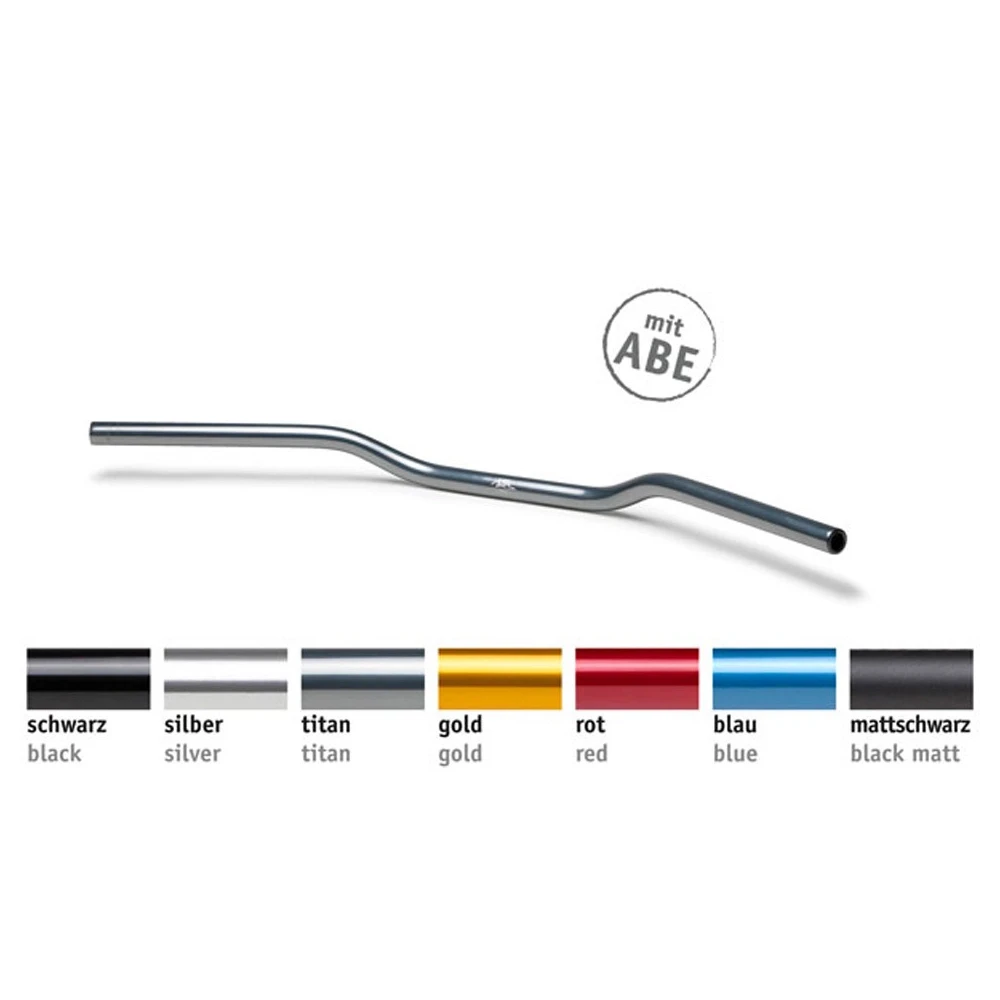 Lenker LSL STREET BAR (A00) Ø 22mm aus Alu in ROT (B 820 x H 55 - 90mm ver