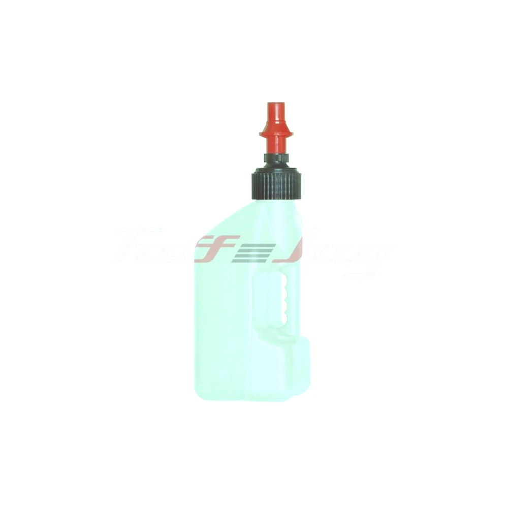 Benzinkanister Tuff Jug mit Schnelltankvorrichtung in WEISS mit ROTER KAPP