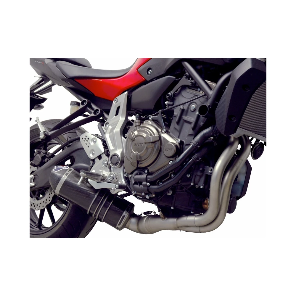 Auspuffanlage TERMIGNONI RELEVANCE in EDELSTAHL/CARBON zu Yamaha (CH Homol