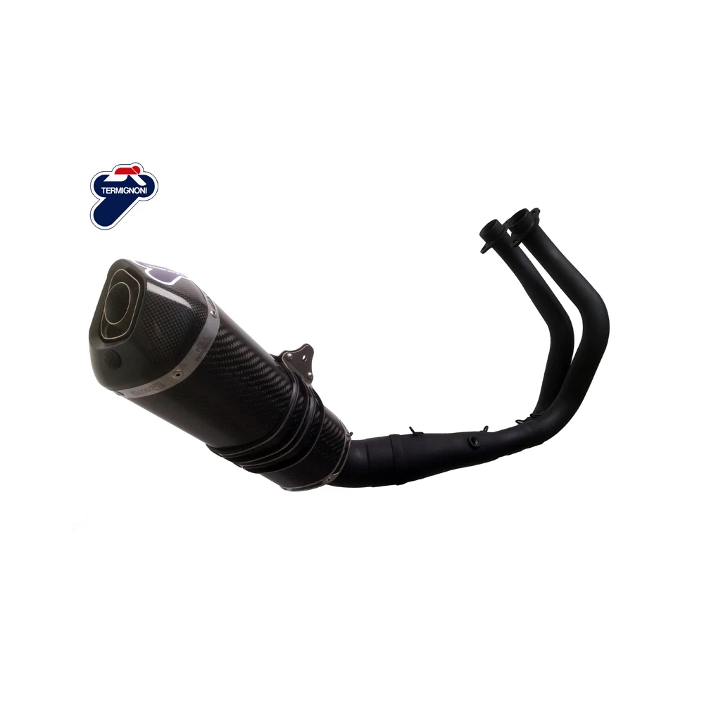 Auspuffanlage TERMIGNONI RELEVANCE in EDELSTAHL/CARBON BLACK ED. zu Yamaha