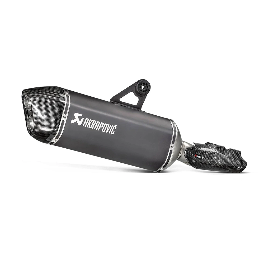 Auspuff AKRAPOVIC SLIP-ON in TITAN-SCHWARZ mit CARBON-ENDCAP zu BMW (CH Ho
