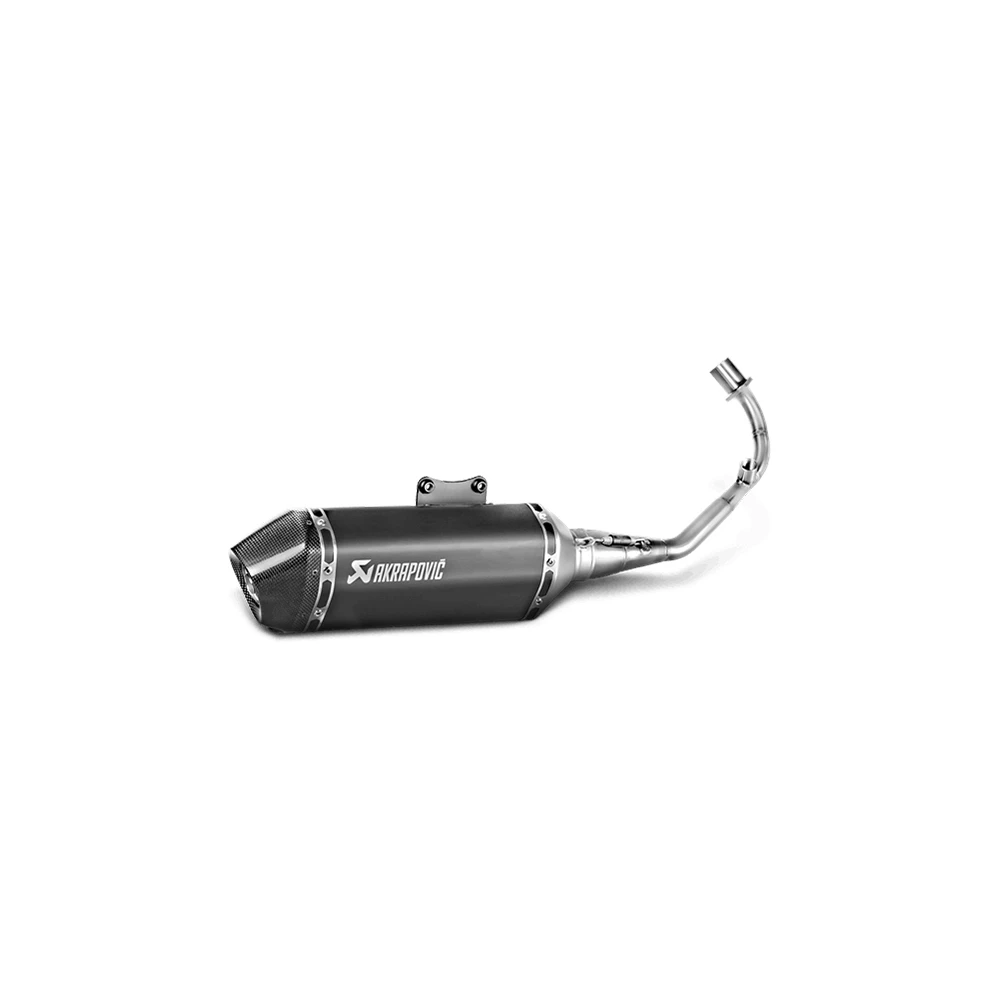 Auspuffanlage AKRAPOVIC BLACKLINE in TITAN mit CARBON-ENDCAP zu Piaggio (C
