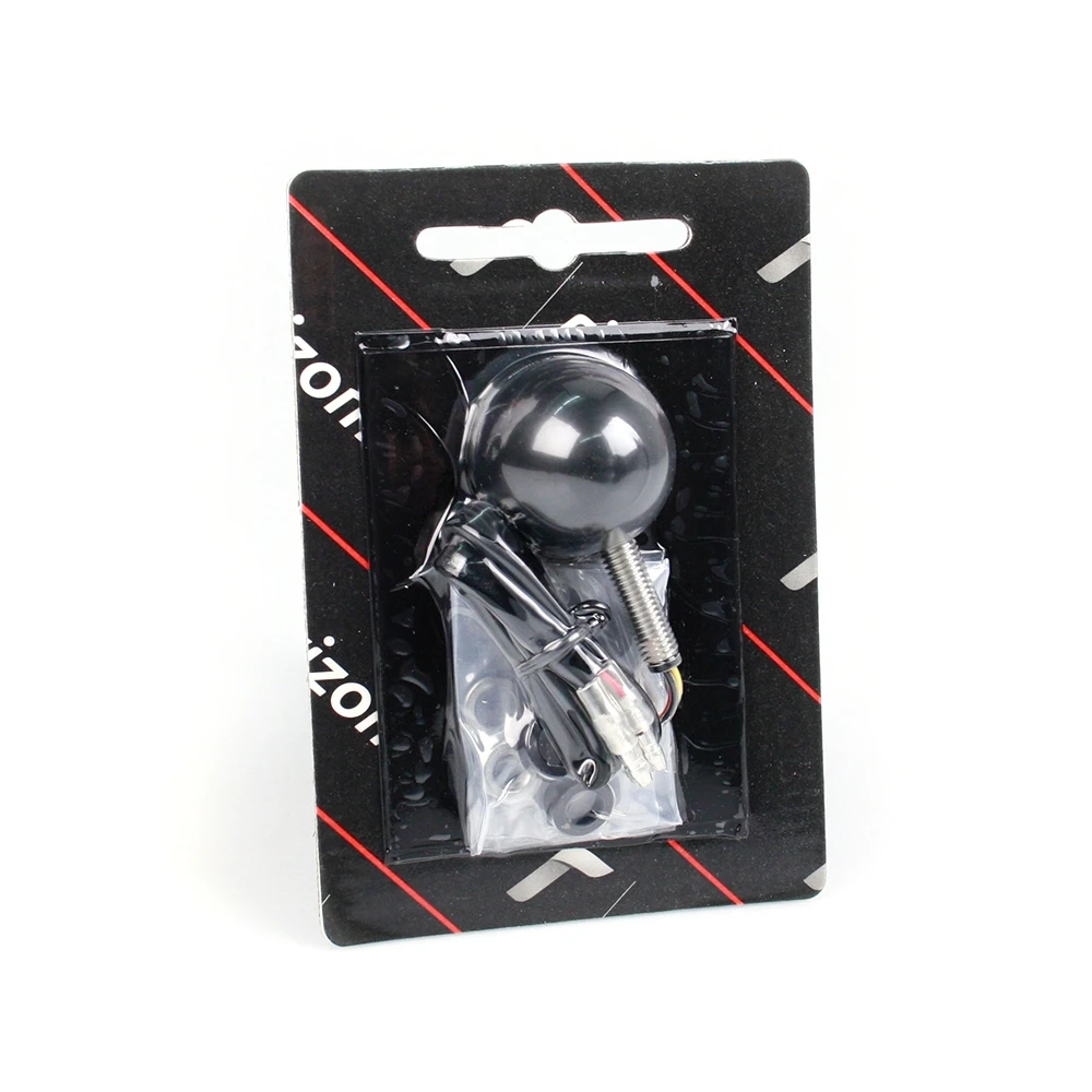 Rücklicht RIZOMA (1 Stück) CAFE RACER STYLE aus Alu in SCHWARZ (Ø 42 x 26.