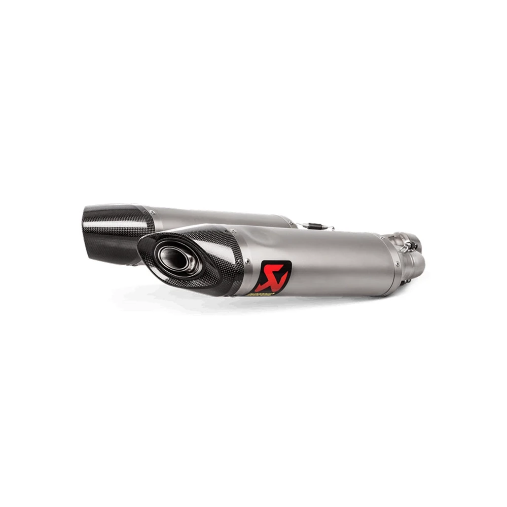 Auspuff AKRAPOVIC SLIP-ON in TITAN mit CARBON-ENDCAP zu Aprilia (CH Homolo