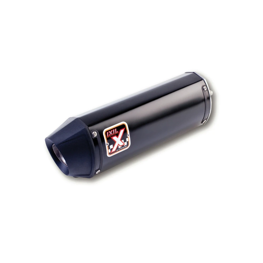 Auspuff IXIL HEXOVAL XTREM BLACK (XOVE) in SCHWARZ mit END- CAP in SCHWARZ
