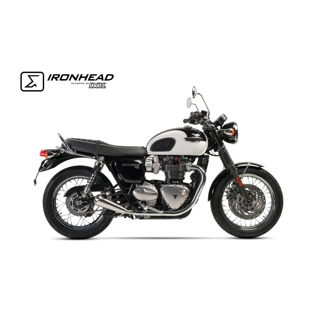 Auspuff IXIL IRONHEAD in INOX zu Triumph (CH- Homologiert) EURO4