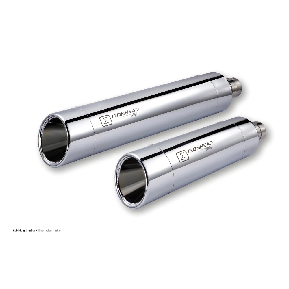 Auspuff IXIL IRONHEAD in INOX zu Harley Davidson (CH- Homologiert)