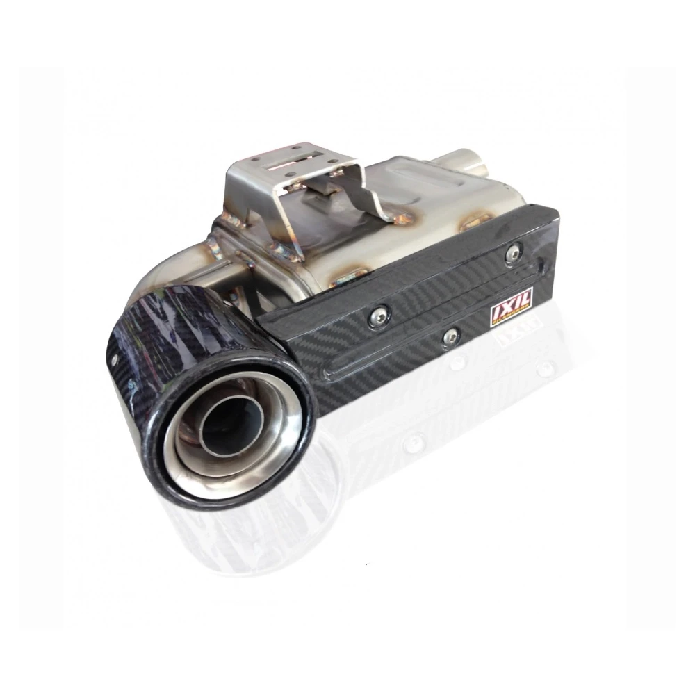Auspuffanlage IXIL SUPER XTREM (SX1) in INOX mit END- CAP in CARBON zu Kaw