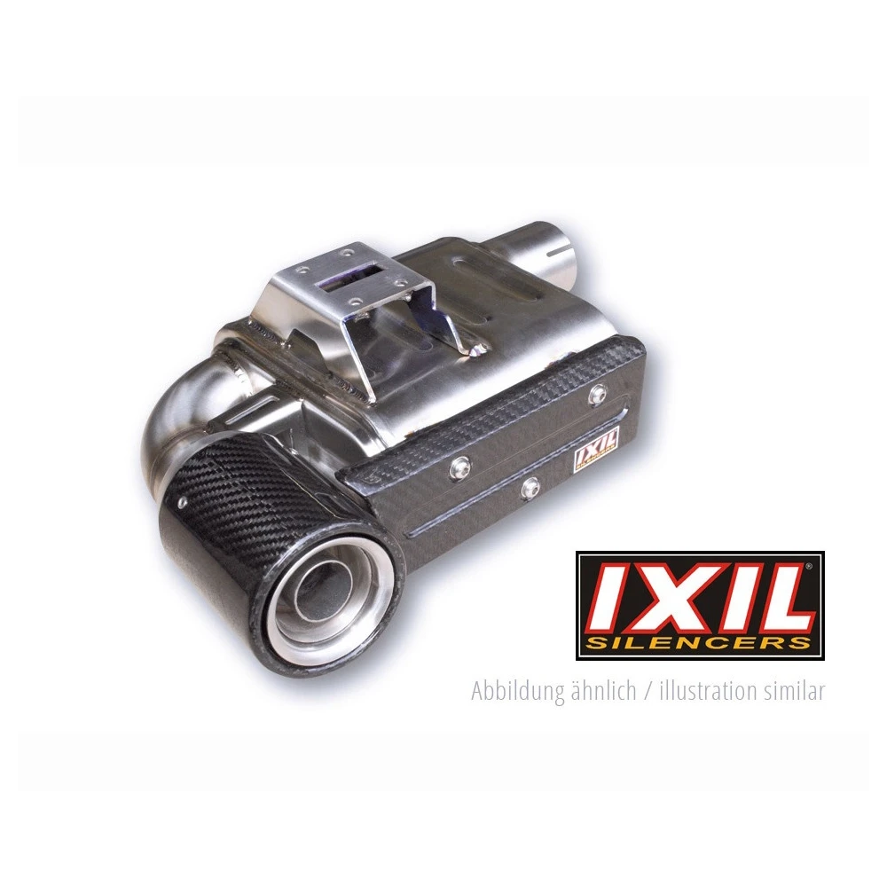 Auspuffanlage IXIL SUPER XTREM (SX1) in INOX mit END- CAP in CARBON zu Kaw