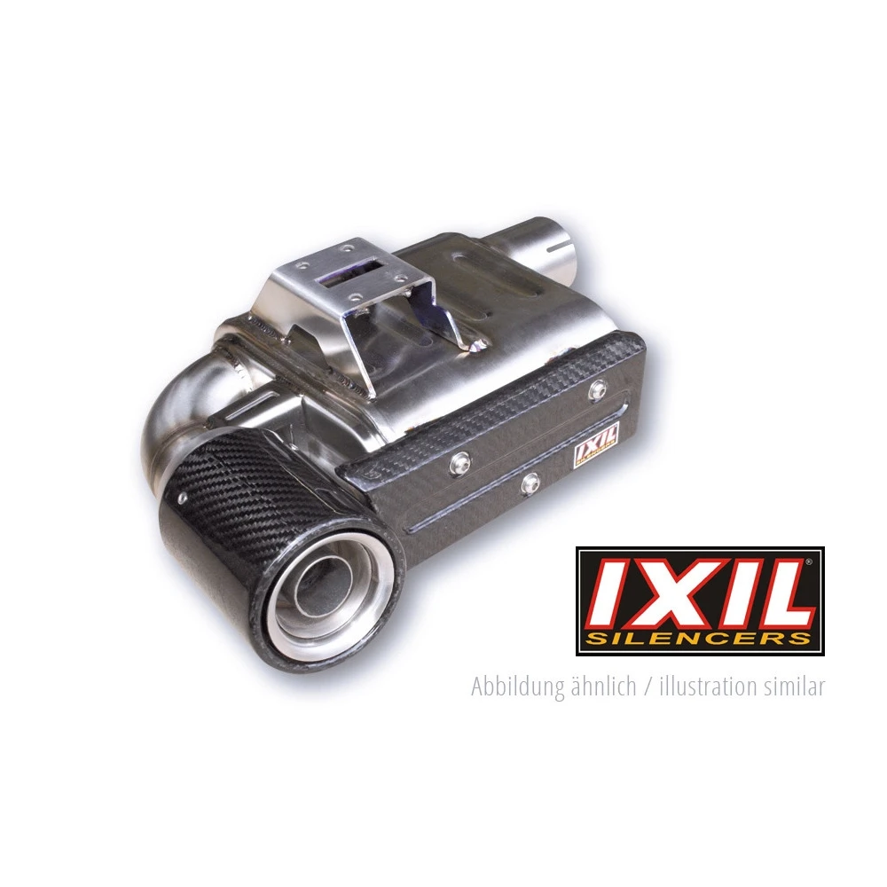 Auspuffanlage IXIL SUPER XTREM (SX1) in INOX mit END- CAP in CARBON zu Kaw