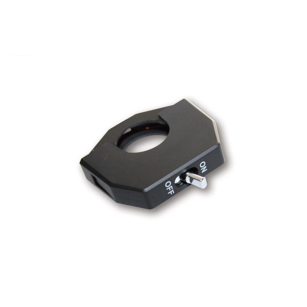 Armatur DAYTONA (1 Stück) SLIM TYPE 2 Schalter An/Aus in SCHWARZ mit Schel