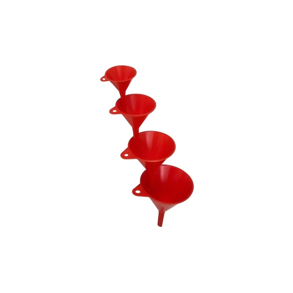 Trichter hünersdorff SET 4-teilig rot geeignet für Kraftstoff Ø 8/60-11/80