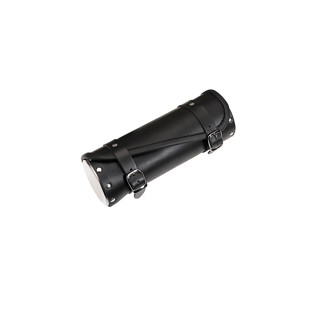 Werkzeugrolle NN PRODUCTS in SCHWARZ aus Rindleder mit Chromdeckel (Ø 10 x