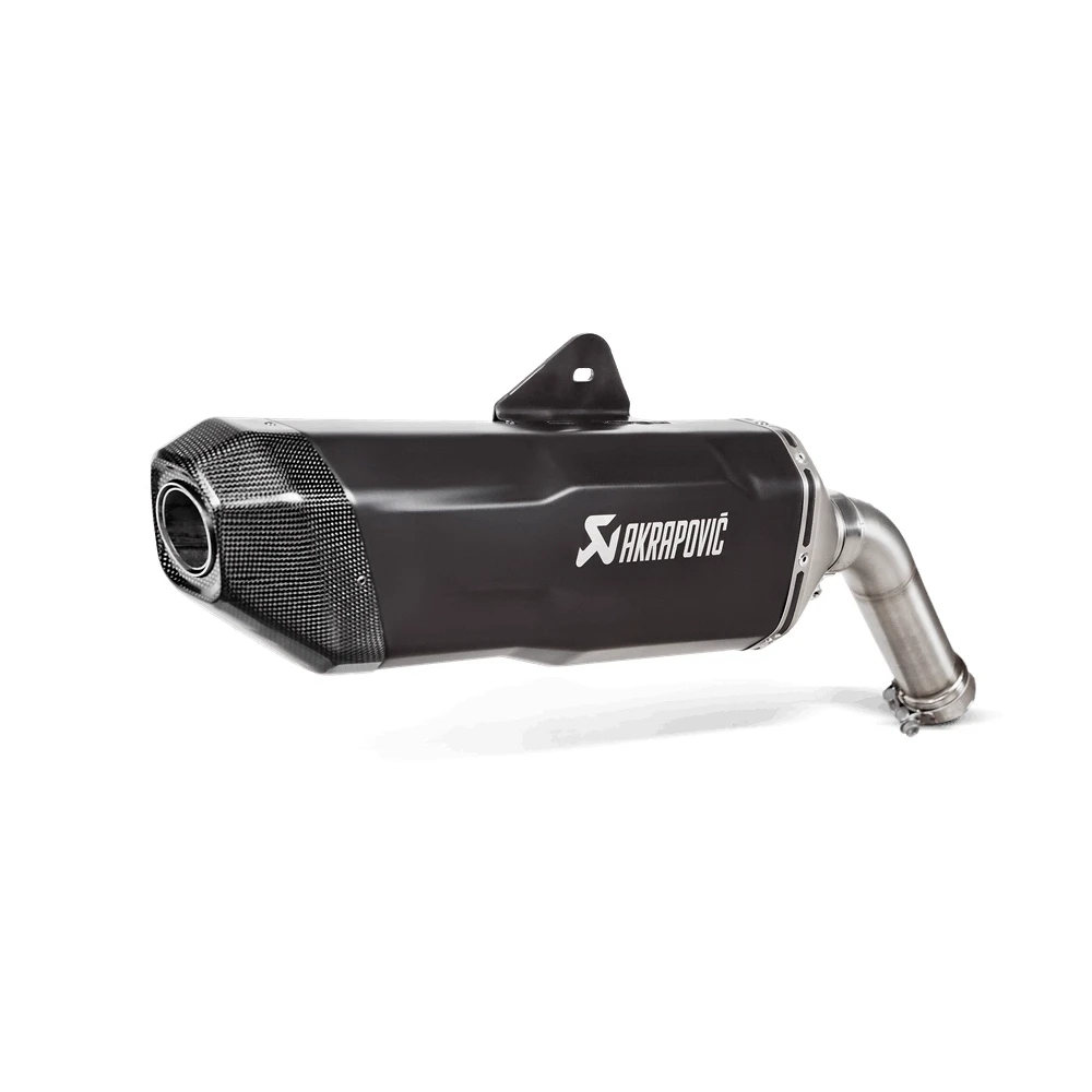 Auspuff AKRAPOVIC BLACK-LINE (SLIP-ON) in TITAN mit CARBON-ENDCAP zu BMW (