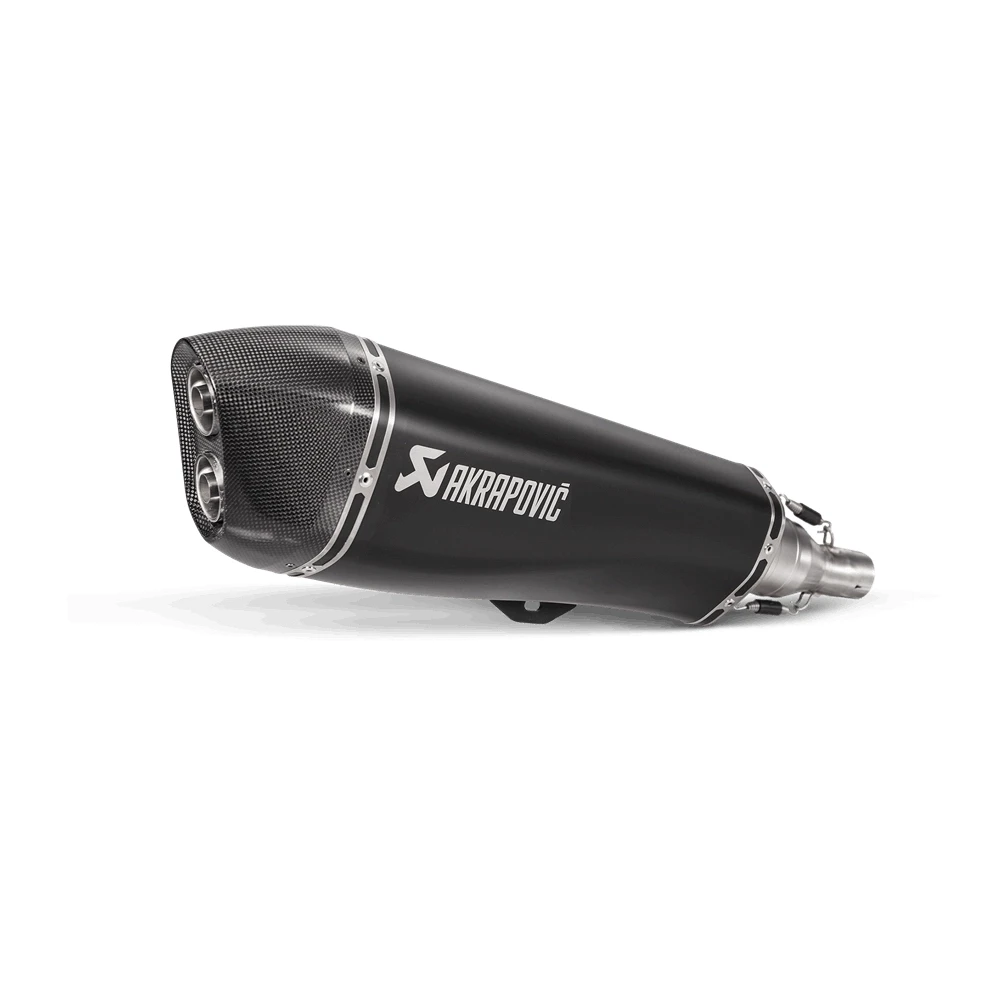 Auspuff AKRAPOVIC BLACK-LINE (SLIP-ON) in TITAN mit CARBON-ENDCAP zu Piagg