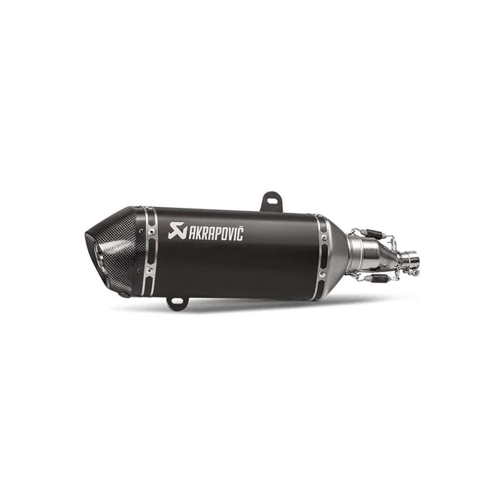 Auspuff AKRAPOVIC BLACK-LINE in TITAN mit CARBON-ENDCAP zu Piaggio GTS CH Hom
