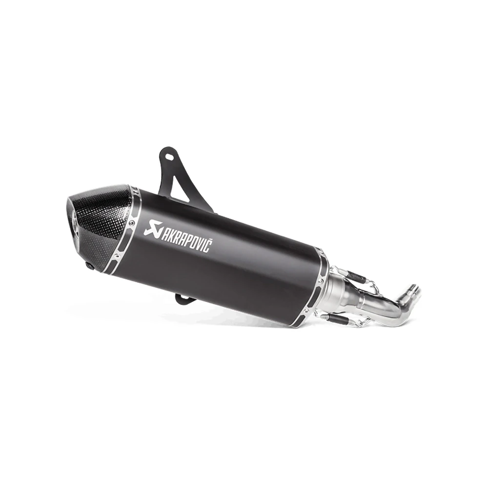 Auspuff AKRAPOVIC BLACK-LINE in TITAN mit CARBON-ENDCAP zu Piaggio (CH Ho