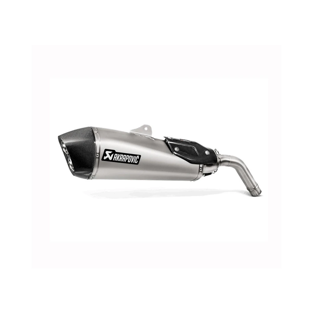 Auspuff AKRAPOVIC BLACK-LINE (SLIP-ON) in TITAN mit CARBON-ENDCAP zu Trium