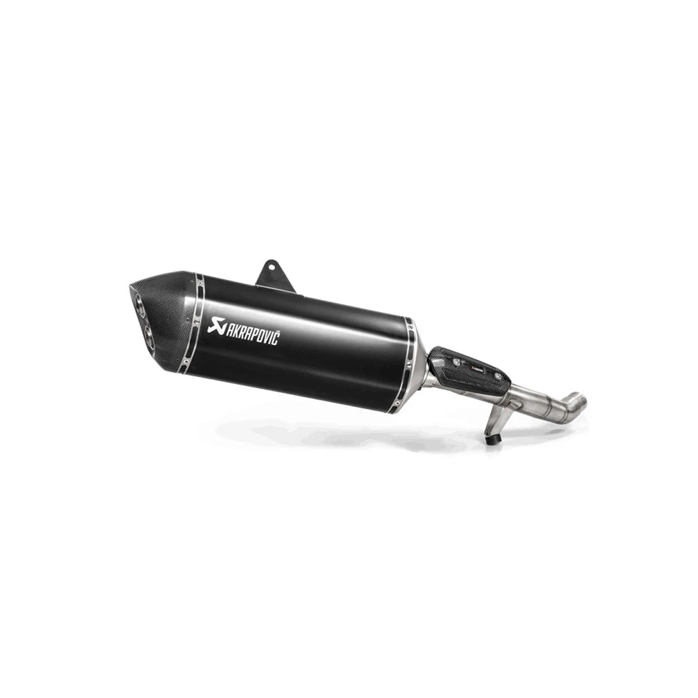 Auspuff AKRAPOVIC SLIP-ON in TITAN mit CARBON-ENDCAP zu Triumph (CH Homolo