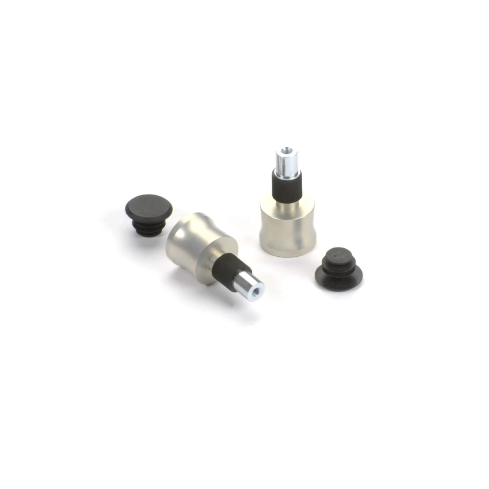 Lenkerendzapfen LSL (Paar) STYLE in SILBER aus ALU (Ø 35 x 28mm) 85gr