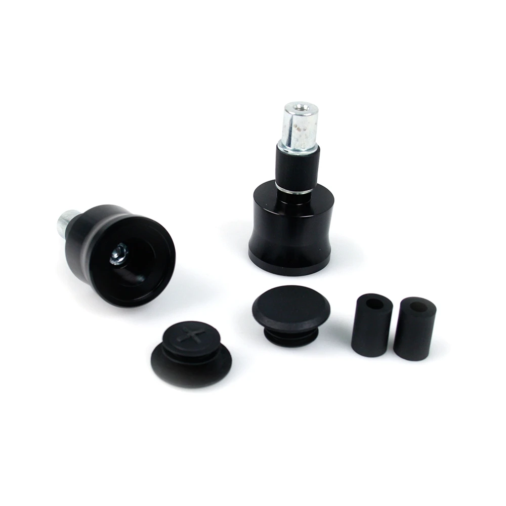 Lenkerendzapfen LSL (Paar) STYLE in SCHWARZ aus ALU (Ø 35 x 28mm) 85gr