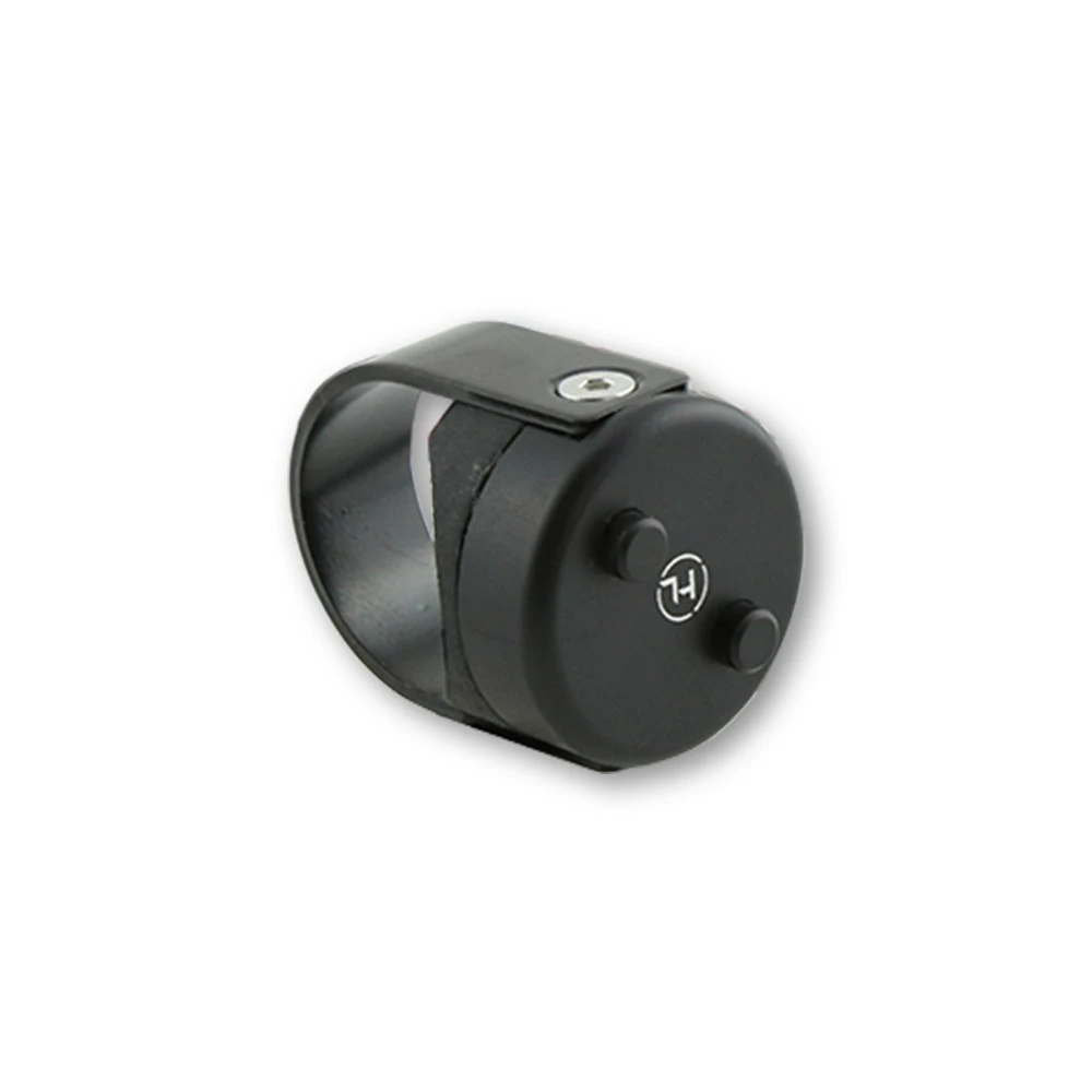 Taster HIGHSIDER CLASSIC CNC aus ALU in SCHWARZ für Ø 22mm Lenker