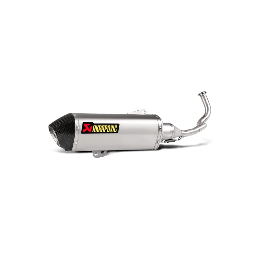 Auspuff AKRAPOVIC SLIP-ON in TITAN mit CARBON-ENDCAP zu Honda (CH Hom.) (b