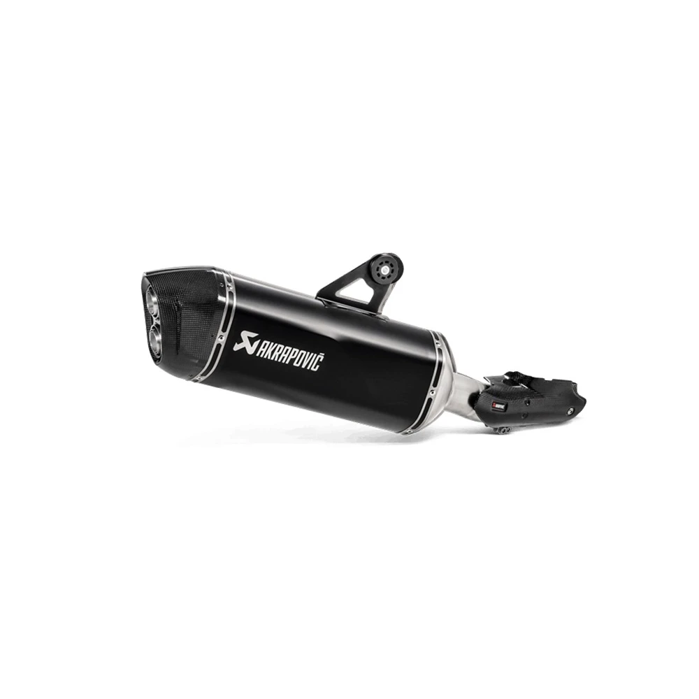 Auspuff AKRAPOVIC BLACK-LINE (SLIP-ON) in TITAN mit CARBON-ENDCAP zu BMW (