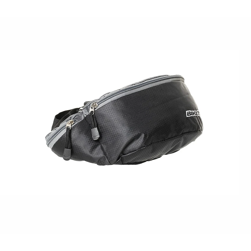 Bauchtasche BIKETEK WAIST BAG BLACK/GREY 1.6l (1x Hauptfach 22x11x6cm, 2x
