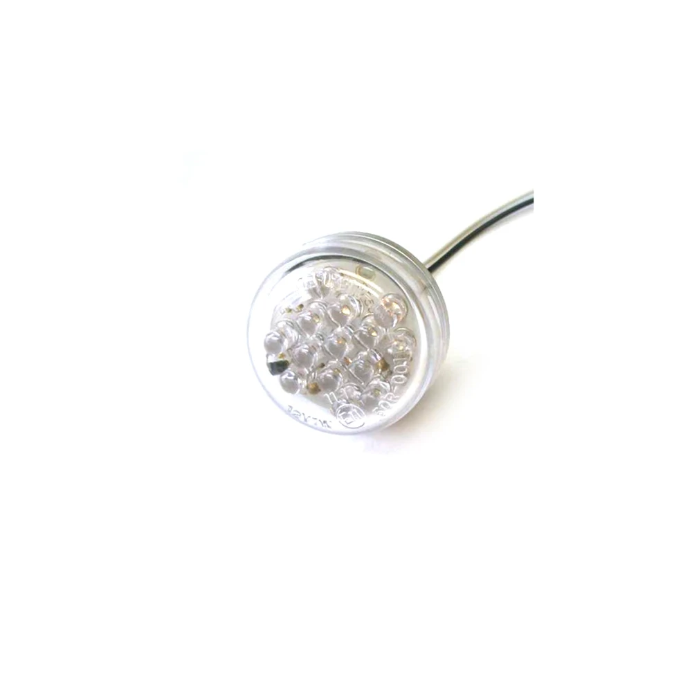 Blinker SHIN YO (Paar) DISC mit LED KLAR zum schrauben M6x16 (Ø 37 x 18mm)
