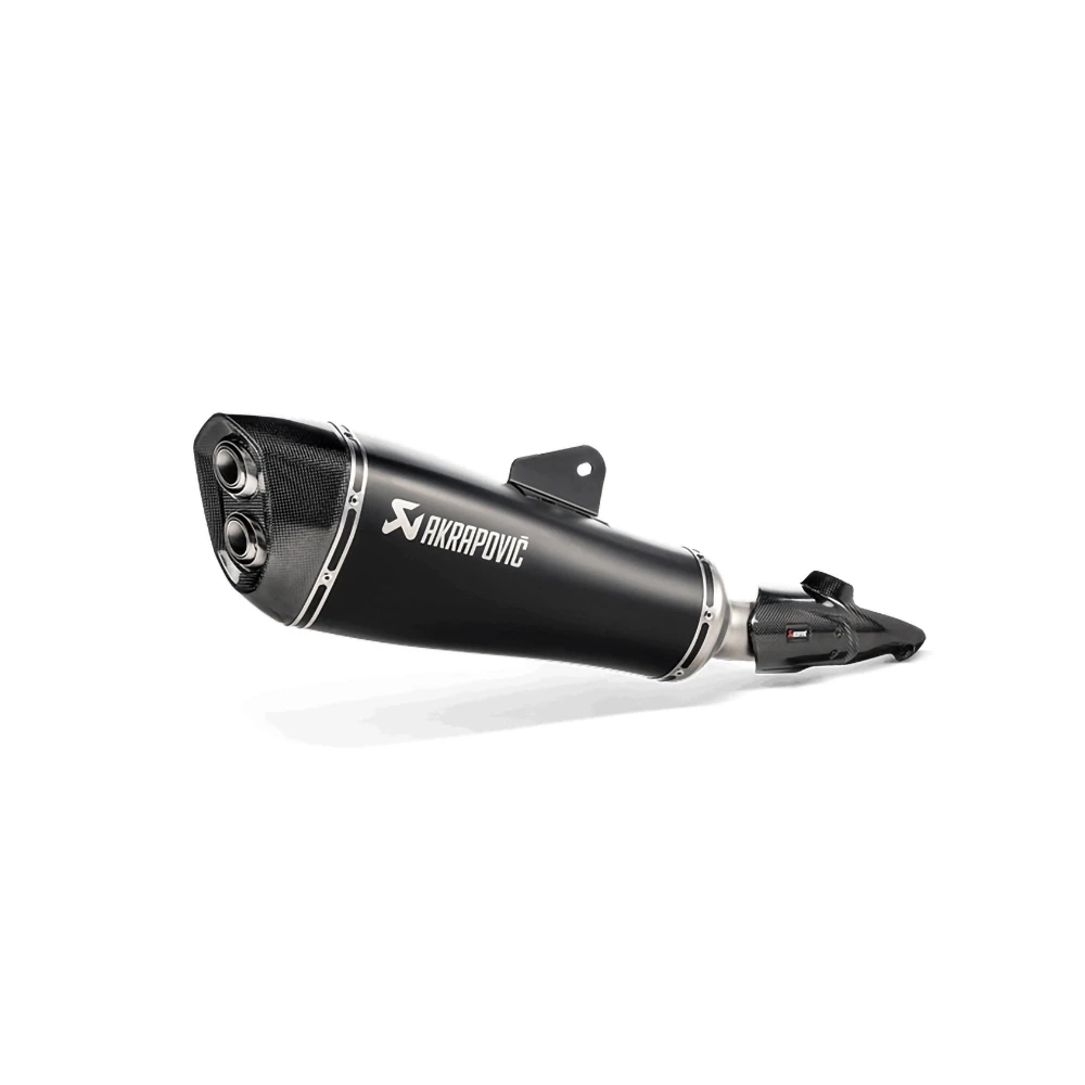 Auspuff AKRAPOVIC BLACK-LINE (SLIP-ON) in TITAN mit CARBON-ENDCAP zu BMW (