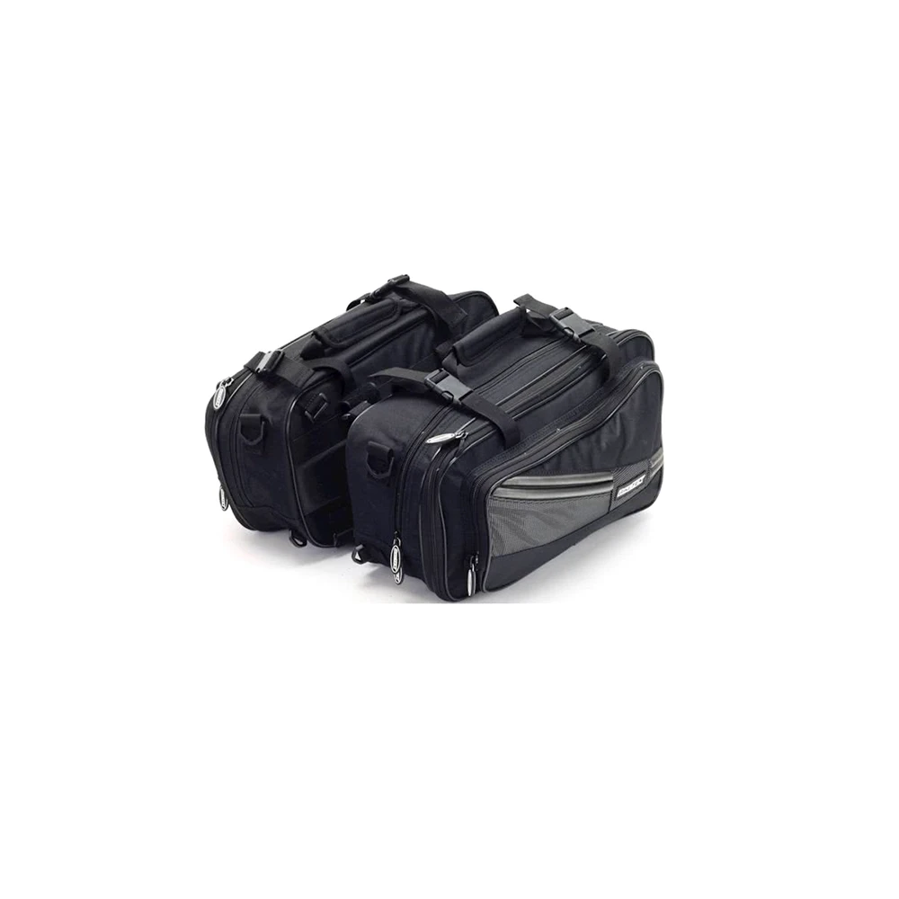Satteltaschen für Heck BIKETEK (Paar) DIABLO in SCHWARZ (vergrösserbar) (