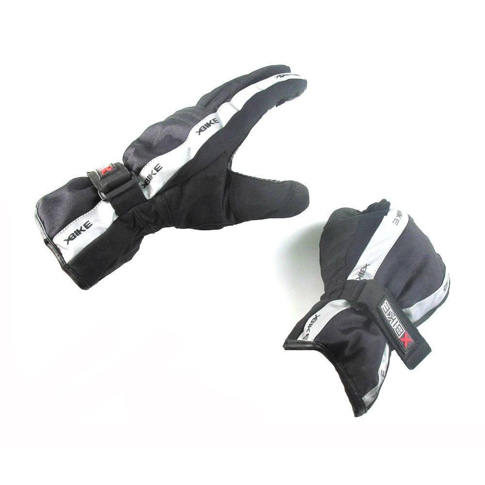 Handschuhe XBIKE (Paar) SCOOTER PRO in Schwarz-Grau mit Reflektierstreifen