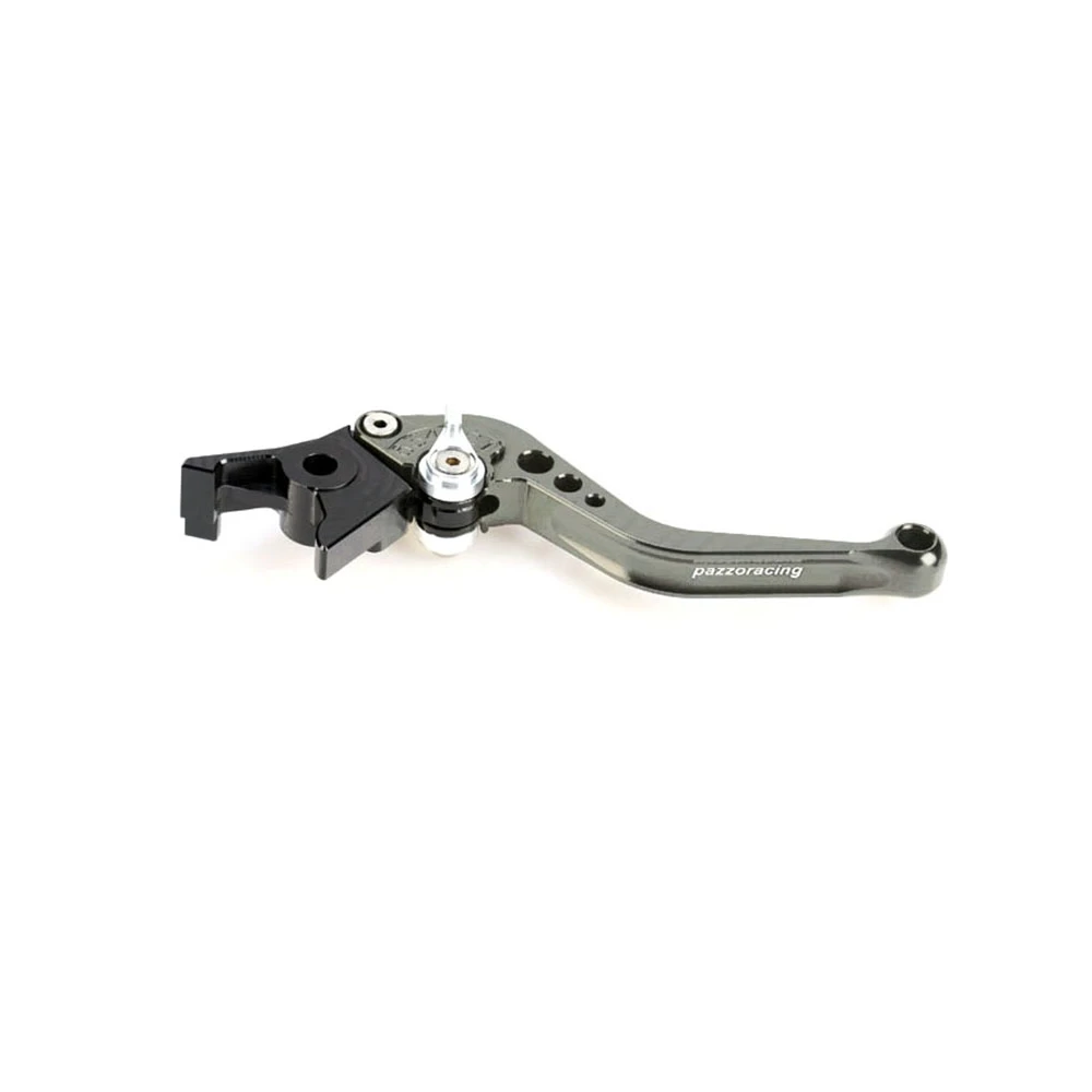 Bremshebel PAZZO RACING STARR - KURZ in titan / Versteller in silber (CH-