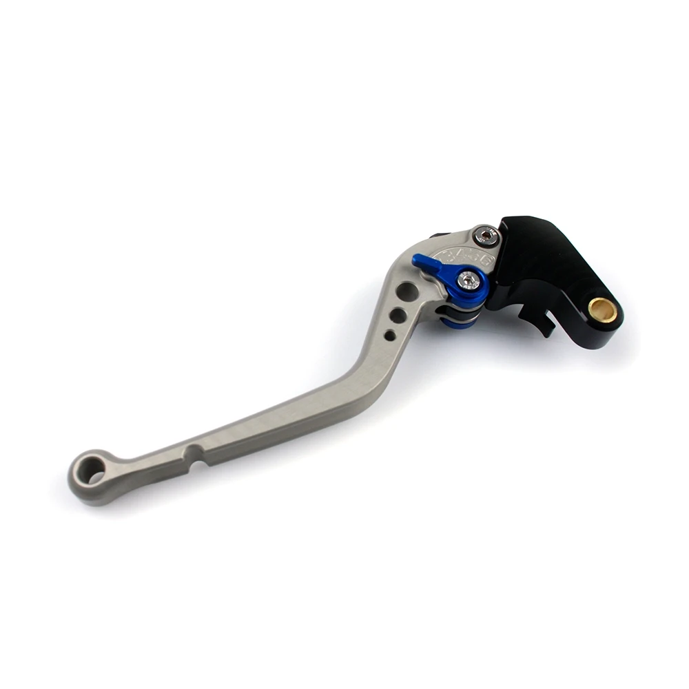 Bremshebel PAZZO RACING STARR - LANG in titan / Versteller in blau (CH- Ho
