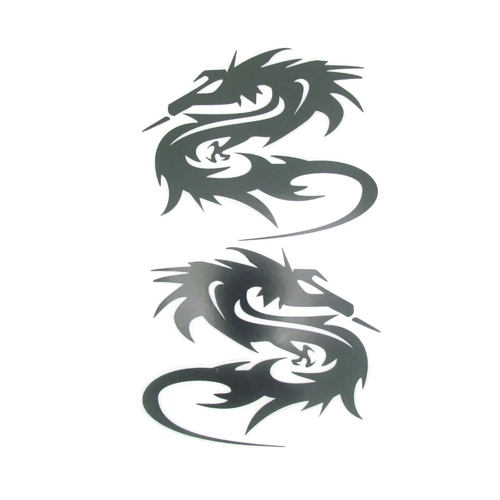 Sticker-Set 4R PREFUSTELLATI (Set à 2 Stück) DRAGON in Chrom