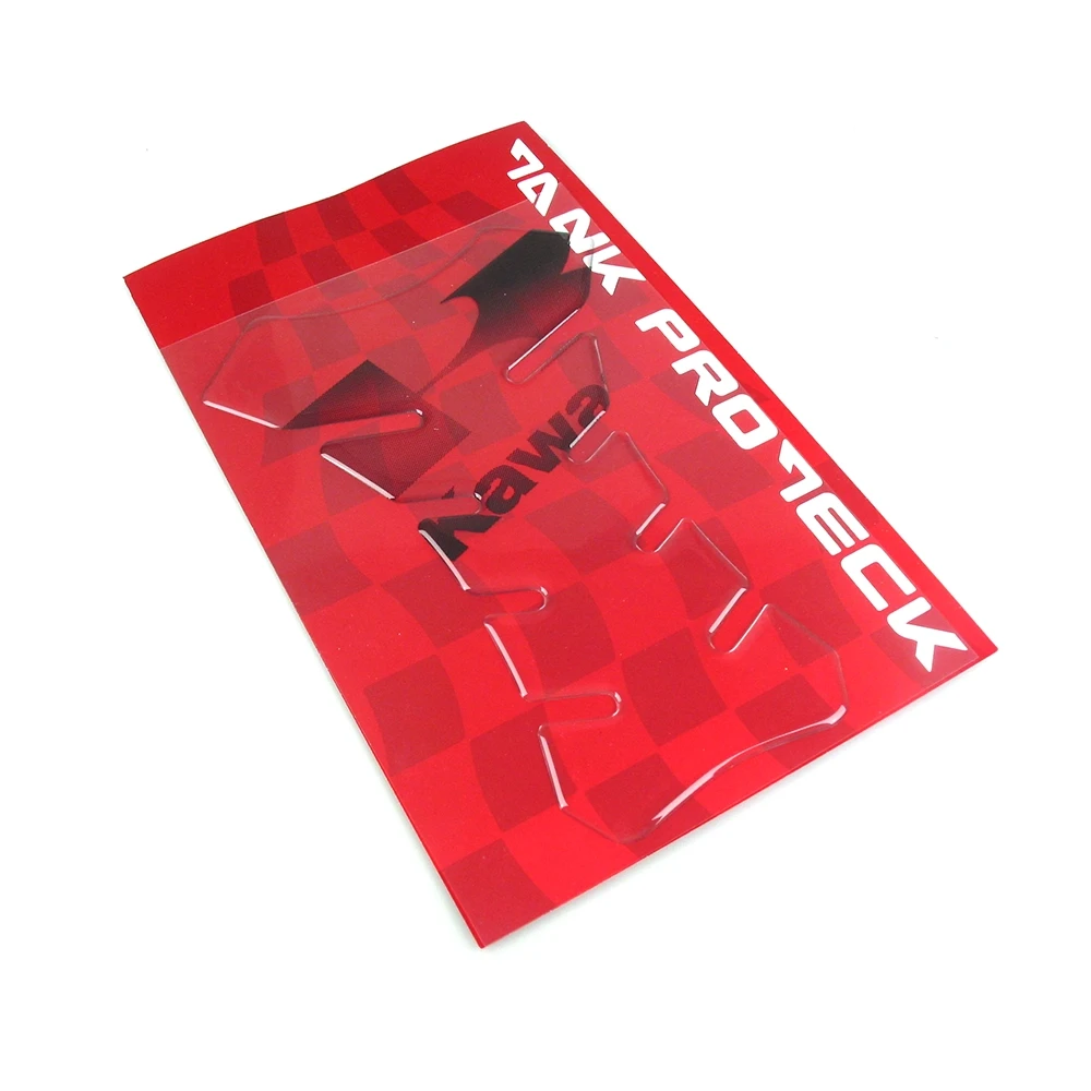 Tank Protektor 4R 3D RACING KAWASAKI in SUPER-TRANSPARENT mit Logo