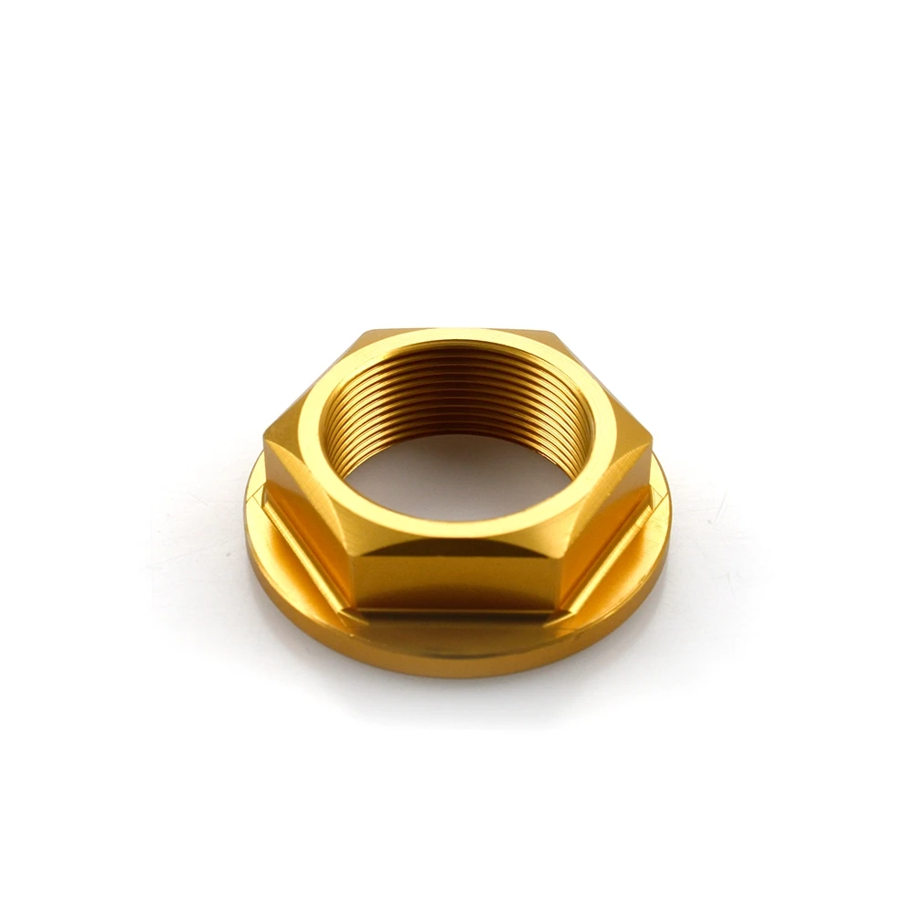 Lenkkopfmutter XBIKE aus ALU in GOLD M24x1mm zu Honda/Triumph