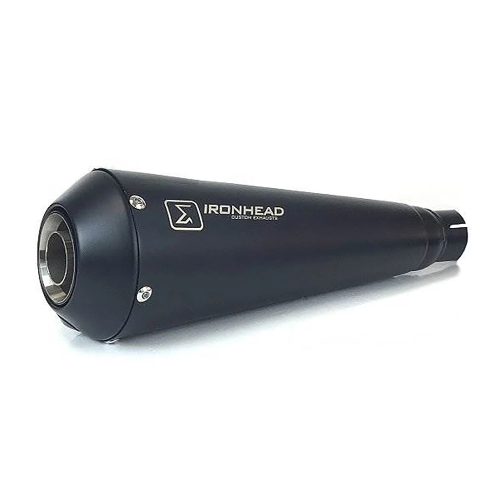 Auspuff IRONHEAD in inox-schwarz zu Triumph (CH-Hom)