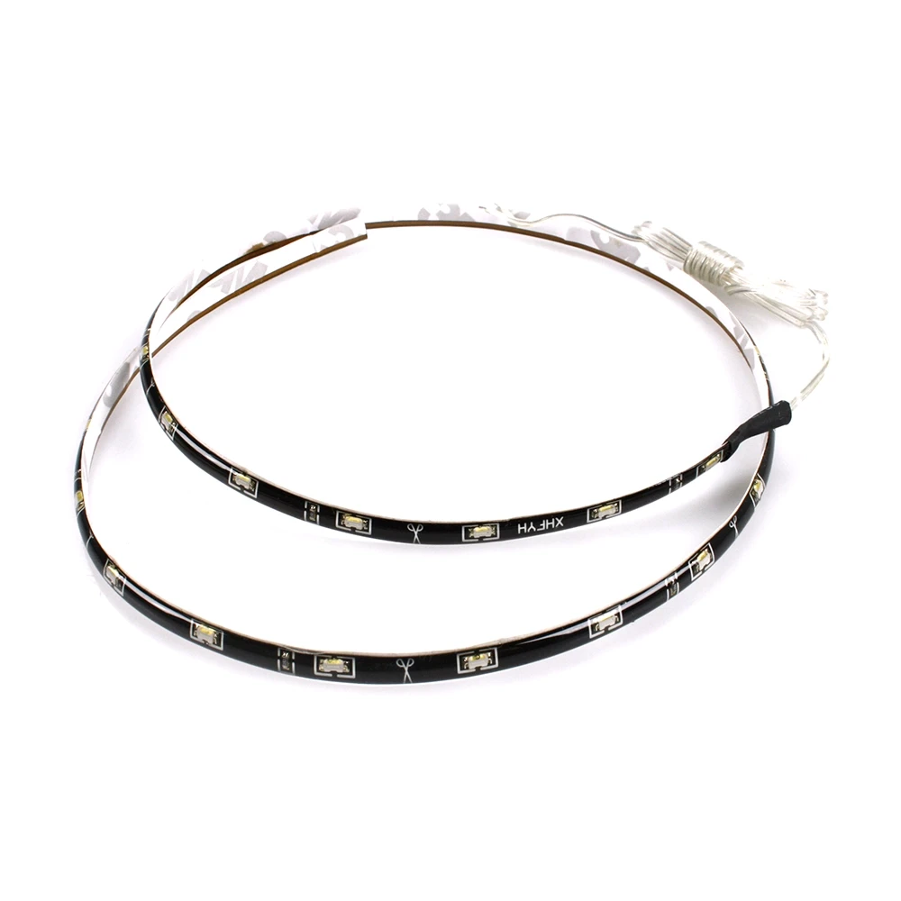 LED-Silikonband XENON (30cm) mit 18 SEITLICH-leuchtendene SMD-LED in GELB