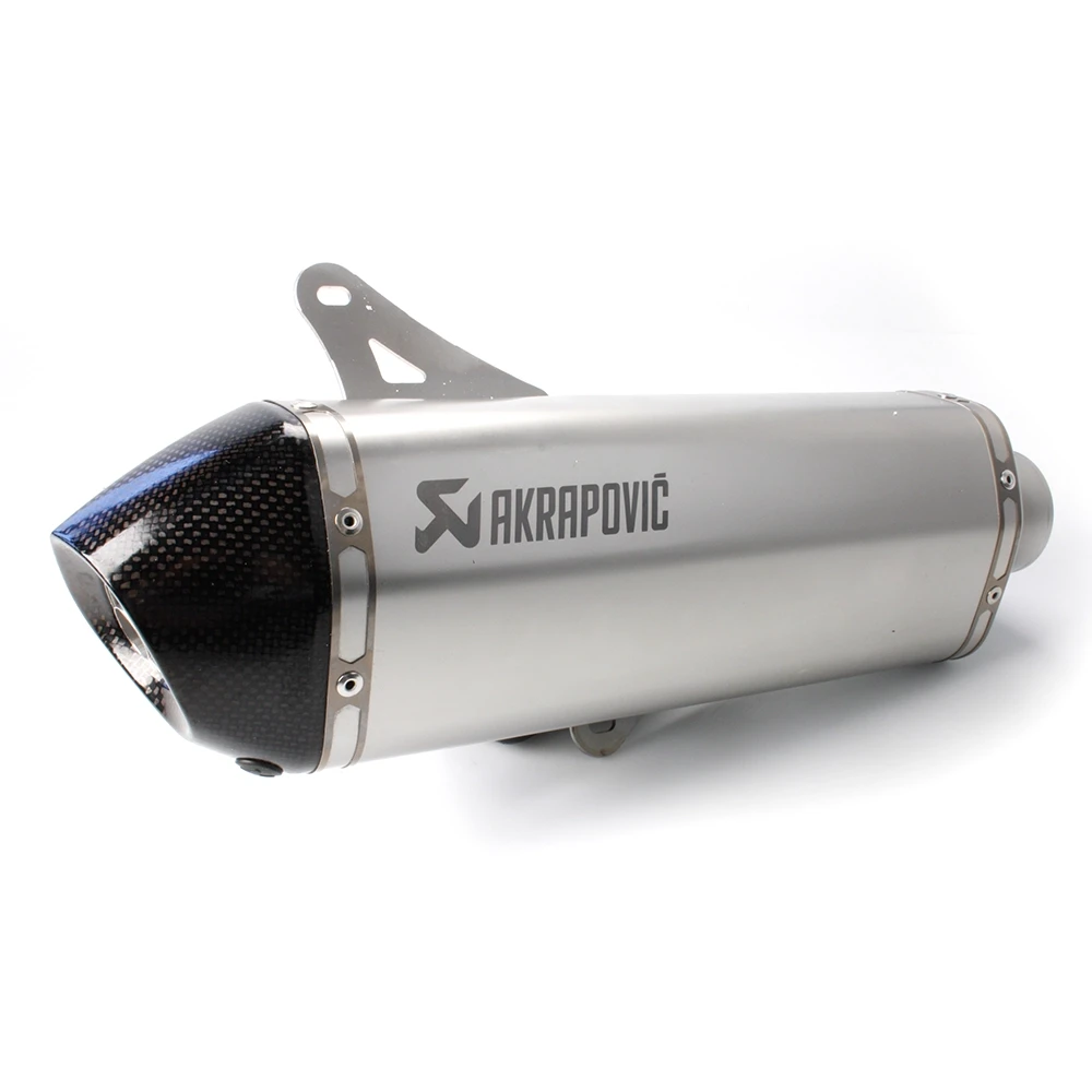 Auspuff AKRAPOVIC STREET LEGAL (SLIP-ON) in TITAN mit CARBON-ENDCAP zu Pia