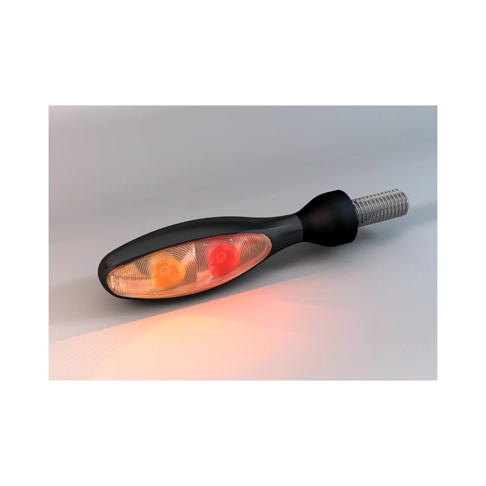 Blinker Kellermann (1 Stück) MICRO 1000 DF in schwarz/weiss Blink- Brems u
