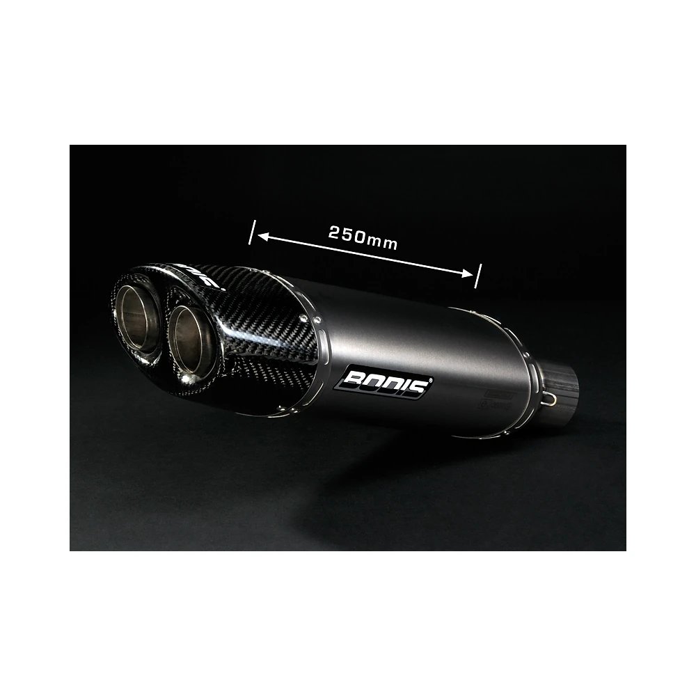 Auspuff BODIS OVAL Q1 in INOX (SS) zu Honda (CH- Homologiert)