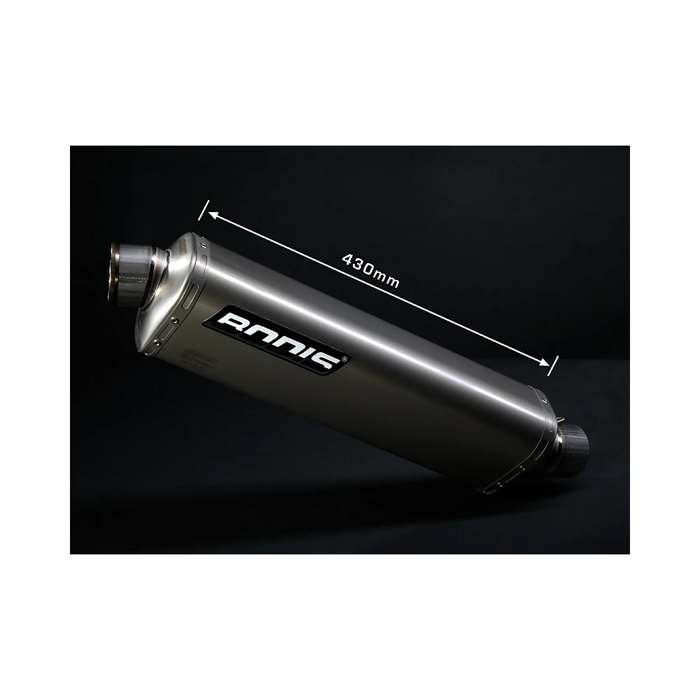 Auspuff BODIS THREE TEC (Hoch Position) in Full Titan/Carbonmantel zu Suzu