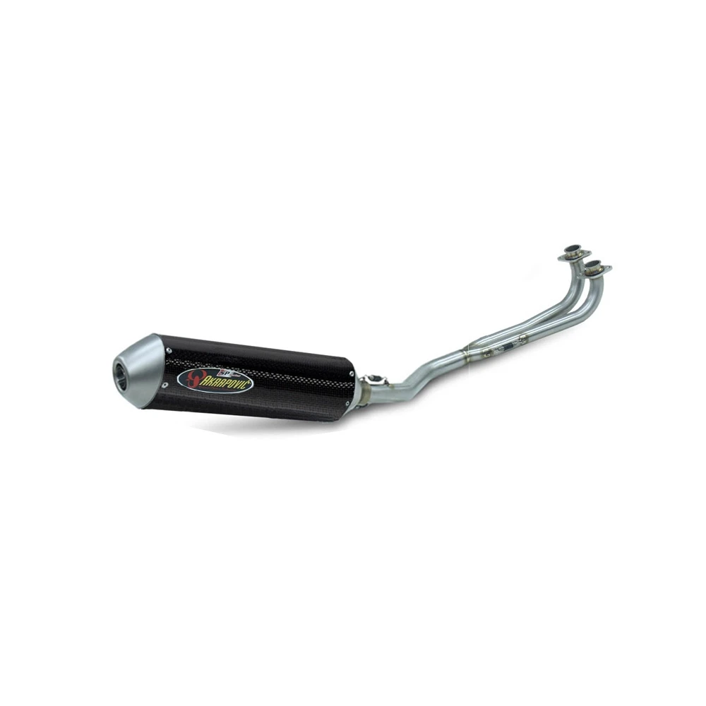 Auspuff AKRAPOVIC STREET RACING (SLIP-ON) in CARBON mit CARBON-ENDCAP zu Y
